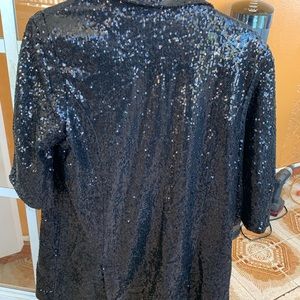 Sequin black blazer